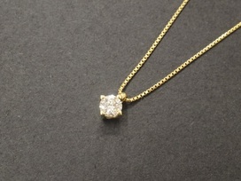 フォーエバーマークのK18 0.50ct 1Pダイヤ ネックレスの買取実績です。