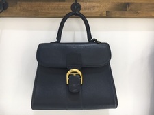 デルヴォー ネイビー　ブリヨンPM　ハンドバッグ 買取実績です。