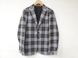 イザイアのリネン混 タータンチェック CORTINAコルティナ ジャケットの買取実績です。
