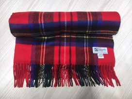 ジョンストンズのチェック柄ロイヤルスチュワート　カシミヤストール/マフラーの買取実績です。