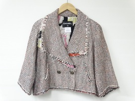 シャネルのP41 花柄ライナー ツイード ダブルジャケットの買取実績です。