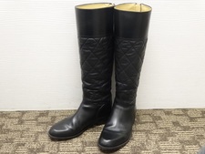 エコスタイル銀座本店でシャネルのキルティングブーツを買取致しました。状態は通常使用感があるお品物です。