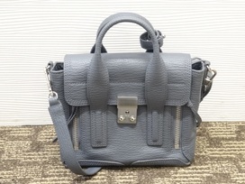 3.1フィリップリムのグレー レザー ミニ サッチェル 2WAY バッグの買取実績です。