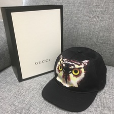 グッチの（GUCCI）のオウルプリントキャップをお買取させていただきました。新宿店状態は未使用品でございます。