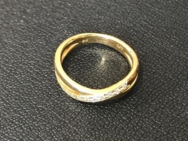 ダイヤモンドの0,07ct 3,4グラム ダイヤリングの買取実績です。