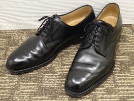 クロケット&ジョーンズの黒　プレーントゥ　BRISTOL3　レザーシューズの買取実績です。