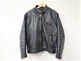 ショットの黒　641　ボアライナー付き　シングルライダースジャケットの買取実績です。