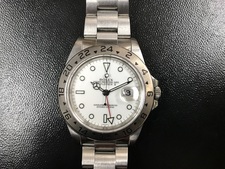 浜松鴨江店にて、ロレックス(rolex)のエクスプローラーⅡ　Ref.16570　SS　白文字盤　U番の自動巻き時計を買取致しました。状態は通常使用感があるお品物です。