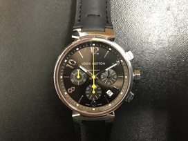 ルイヴィトンのタンブールクロノグラフ　Q1121　自動巻き　SSの買取実績です。