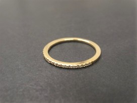 アガットのK10YG　0.05ct　ピンキーリングの買取実績です。