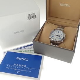 セイコーのSADA029 ドルチェ クロノグラフ チタニウム ソーラー電波時計の買取実績です。