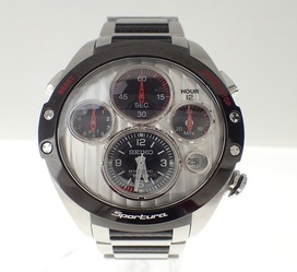 セイコーのSLQ023J1 スポーチュラ キネティッククロノ 2007年750個限定モデルの買取実績です。
