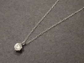 ダイヤモンドのPt850 0.30ct 1Pダイヤネックレスの買取実績です。
