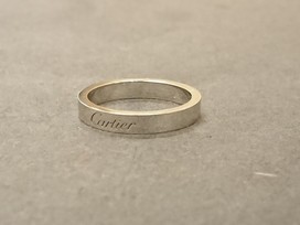 カルティエのpt950　シンプル　リングの買取実績です。