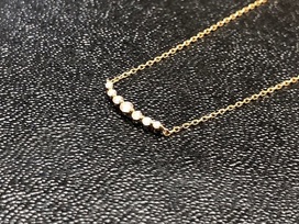 アガットの750　7Pダイヤ　ネックレス　レディースの買取実績です。