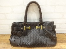 にてボッテガヴェネタ(Bottega Veneta)のイントレチャートトートバッグを買取致しました。状態は通常使用感があるお品物です。