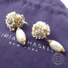 ミリアムハスケルのCRYSTAL FLOWER WITH PEARL DROP フラワーモチーフラインストーン ドロップパールの買取実績です。