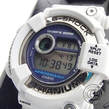 ジーショックの使用感のあるDW-8200LG-8JRフロッグマン時計買取。ジーショック売るならエコスタイルへ状態は黄ばみ、汚れのある中古品