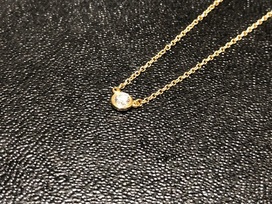 ティファニーのK18　バイザヤード　0.125ct　ネックレスの買取実績です。
