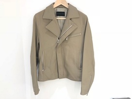 エストネーションのベージュ　ラムレザー　ダブルライダース　メンズの買取実績です。