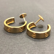 カルティエ K18YG ラブピアス 買取実績です。