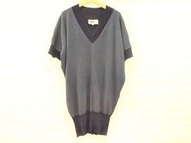エムエム6メゾンマルジェラのネイビー×グリーン　13AW　チュニックワンピースニットの買取実績です。