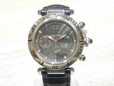 カルティエ 2113 黒文字盤 パシャクロノ 腕時計 買取実績です。