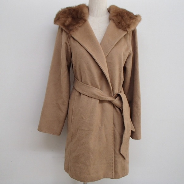 Max Mara キャメル　ウールコート ファー付き 楽天市場】MAX MARA Studio マックスマーラ ステュディオ MANGO
