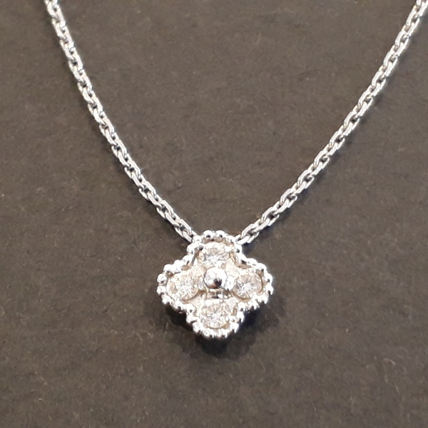 ヴァンクリーフ&アーペルのスウィートアルハンブラ　ダイヤモンド　ネックレス　※現品のみの買取実績です。
