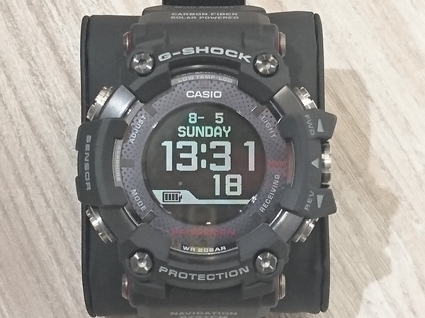 ジーショックのGPR-B1000-1JR　レンジマン ソーラーアシストGPSナビ機能 腕時計の買取実績です。