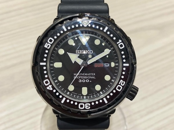 セイコーの黒　プロスペックス　マリンマスター　SBBN035　腕時計の買取実績です。