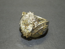 ダイヤモンド Pt900 3.00ct D1.54ct ダイヤモンド リング 買取実績です。