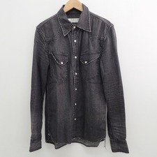 レミレリーフのUSED加工 ブラック ウエスタンシャツを買取しました。新宿伊勢丹から徒歩30秒、エコスタイル新宿三丁目店です。状態は通常ご使用感のお品物になります。