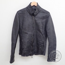 ジュンハシモトの黒 LET015-WCF01 カウレザー ジップシャツの買取実績です。