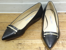 ペリーコのポインテッドトゥ アンドレア Hバックル フラットシューズを靴買取のエコスタイル銀座本店で買取致しました。