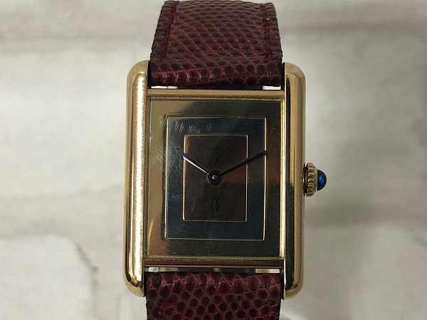 カルティエのカルティエ（CARTIER）マストタンクヴェルメイユ925　手巻き時計の買取実績です。