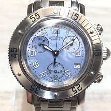 エルメス（HERMES）のCL2.310 クリッパー ダイバーズ クロノグラフ 腕時計をお買取させていただきました。銀座で時計買取は銀座本店へ！状態はクロノグラフの針が12時の位置に戻らないお品物です。