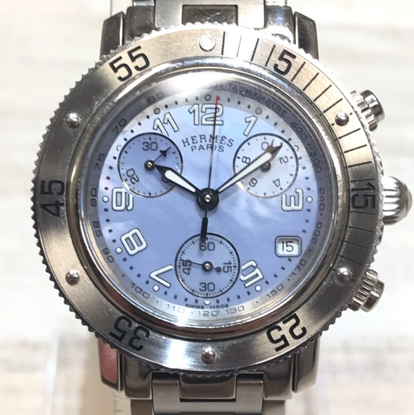エルメスのCL2.310 クリッパー ダイバーズ クロノグラフ 腕時計の買取実績です。