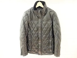 ヴァンキッシュの黒　キルティング　ラムレザー　ライダース　ジャケットの買取実績です。
