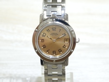 エコスタイル銀座本店で、エルメスの定番時計のクリッパーCL4.210を買取りました状態は通常使用感があるお品物です。