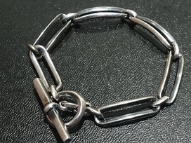 ハムのMR-BR41SV シルバー Tバー チェーンブレスの買取実績です。
