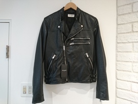 サンローランの16SS カウレザー ダブルライダースジャケット ※並行品の買取実績です。
