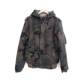 フェノメノンのILLJKT-061 ハウンドトゥース×カモフラ  ウール  中綿入り  フーディジャケットの買取実績です。