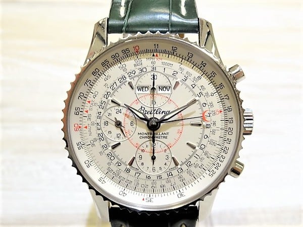 ブライトリングのA21330　ナビタイマー　モンブリランダトラ　自動巻き　腕時計の買取実績です。