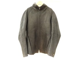 アイザックセラムの857749　黒　切りっぱなし　ラムレザージャケットの買取実績です。