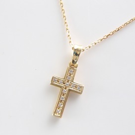 シンパシーオブソウルのN1609Y8D K18 ダイヤモンド0.06ct Small Gravity Cross Necklaceスモールグラビティクロスの買取実績です。