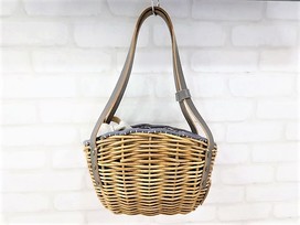 エバゴスのグレー　かごトートバッグ　※ミラー欠品の買取実績です。