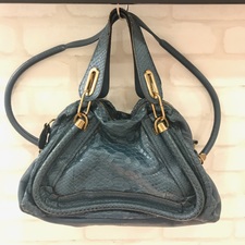 クロエ（Chloe）のパラディ 2WAYハンドバッグをお買取させていただきました。バッグ買取ならにお任せください！状態は一部パイソン部分に剥がれが見受けられるお品物です。