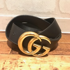 グッチ（GUCCI）のダブルGバックルベルトをお買取させていただきました。中央区でブランド買取は銀座本店まで！状態は通常使用感のあるお品物です。