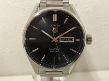 タグ・ホイヤー タグホイヤー（TAGHeuer）カレラ キャリバー5 デイデイト　自動巻き　WAR201A.BA0723 買取実績です。